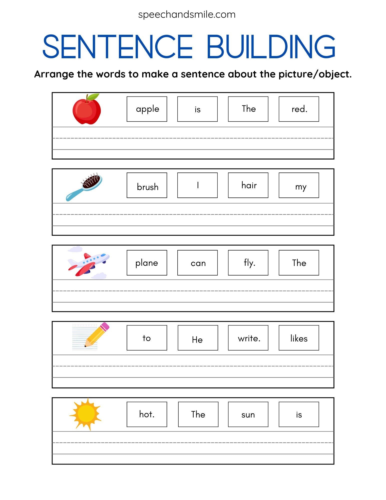 Build A Sentence Worksheet With Miniature Objects Sentence Building Ac build-a-sentence-worksheet-with-miniature-objects-sentence-building-ac
