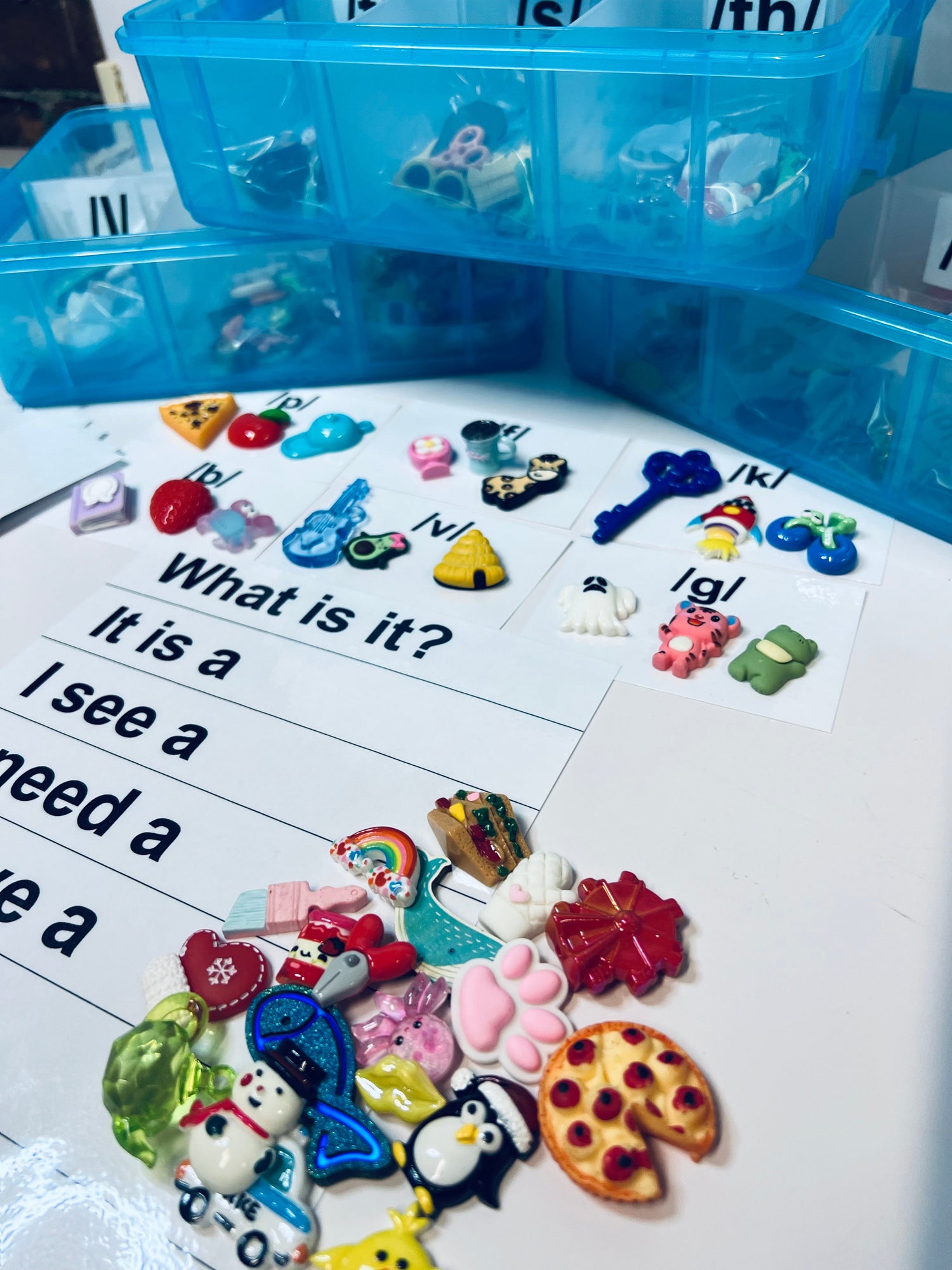 Speech Therapy Kits with Mini Objects