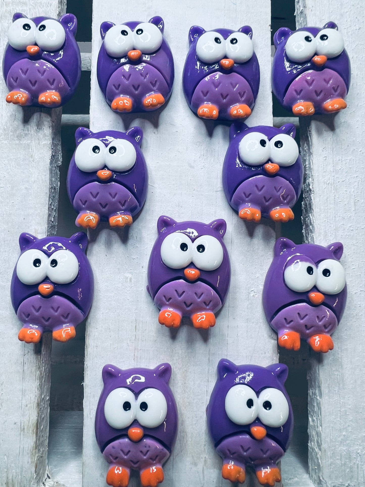 Miniature OWL Trinket Alphabet Objects Letter O Mini Objects for Speech Therapy Woodland Trinkets Resin Owl Cabochon