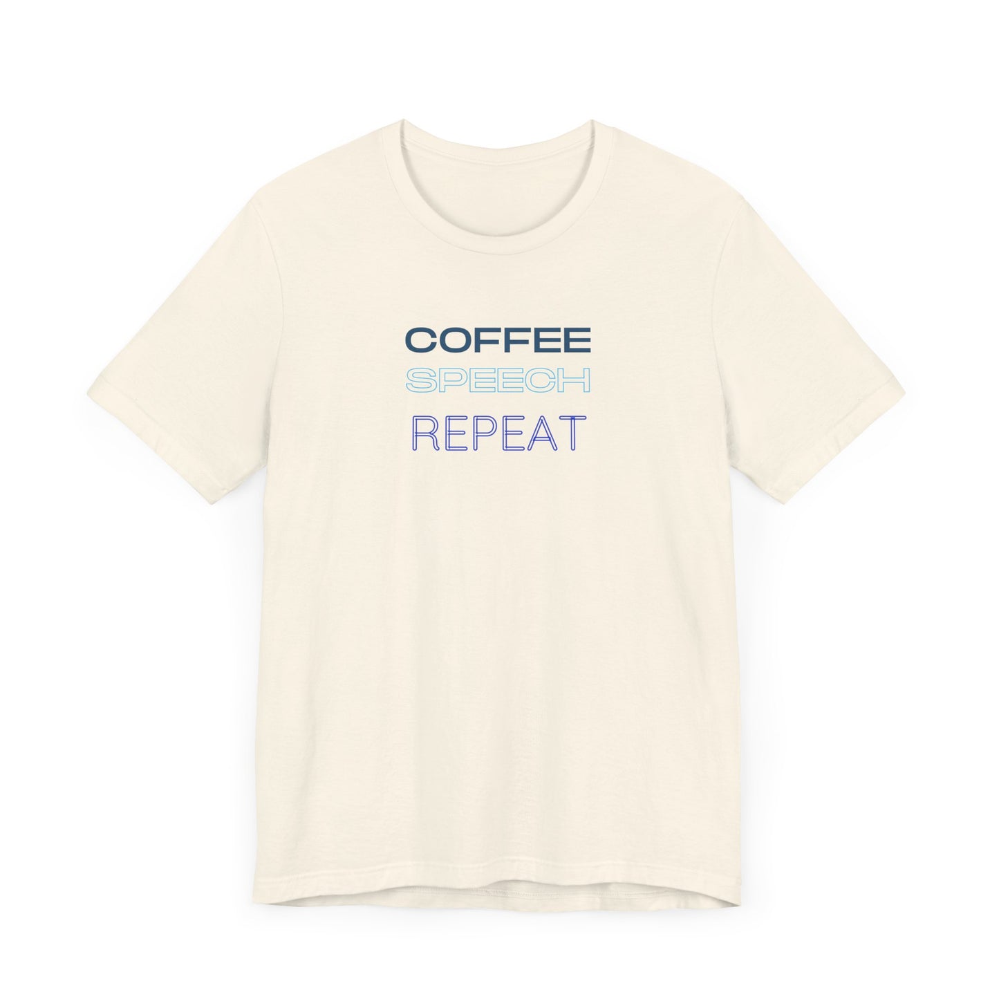 Speech Therapy T-Shirt - SLP Gift - Coffee Speech Repeat