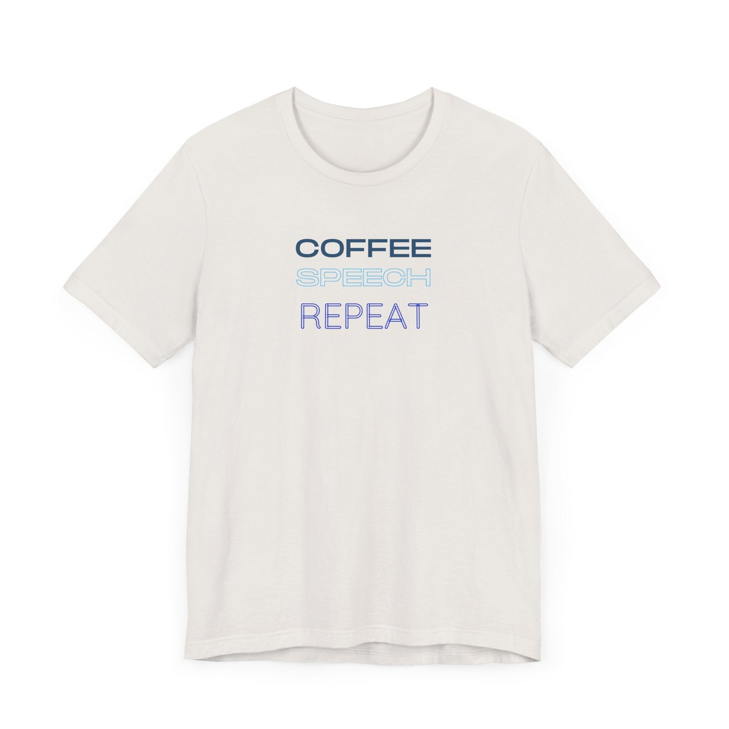 Speech Therapy T-Shirt - SLP Gift - Coffee Speech Repeat