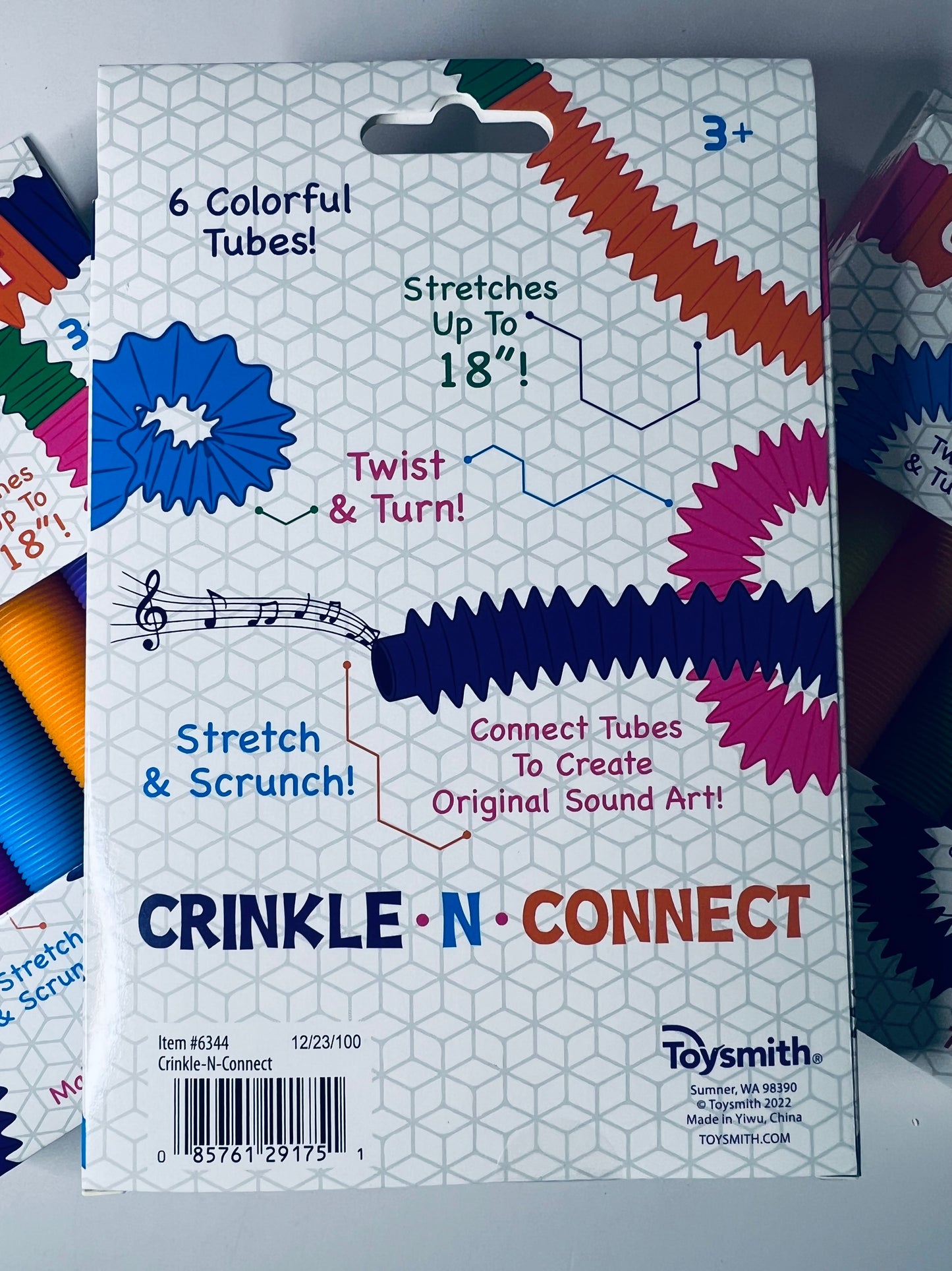 Pop Tubes Sensory Play Crinkle and Connect Tubes Fidget Toys Pop Tubes