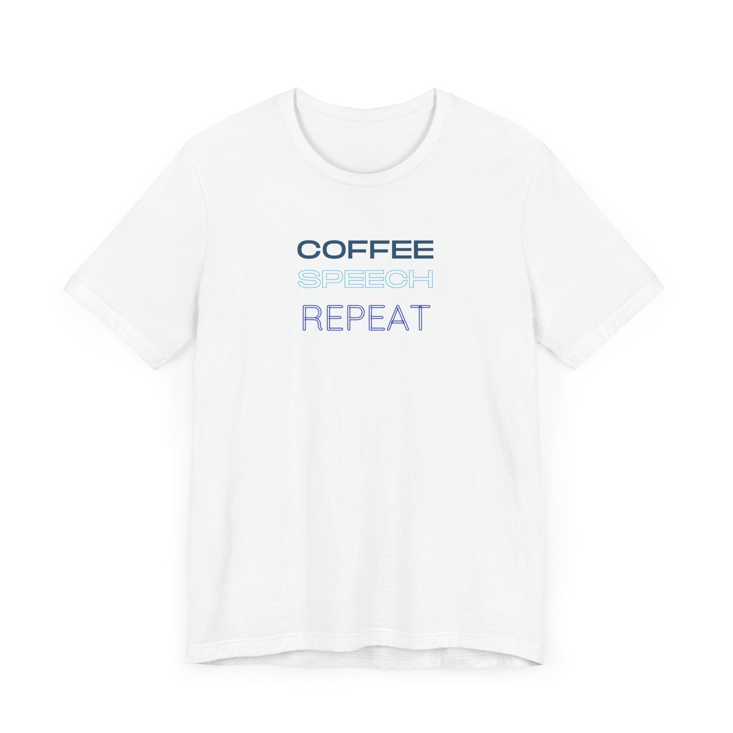 Speech Therapy T-Shirt - SLP Gift - Coffee Speech Repeat