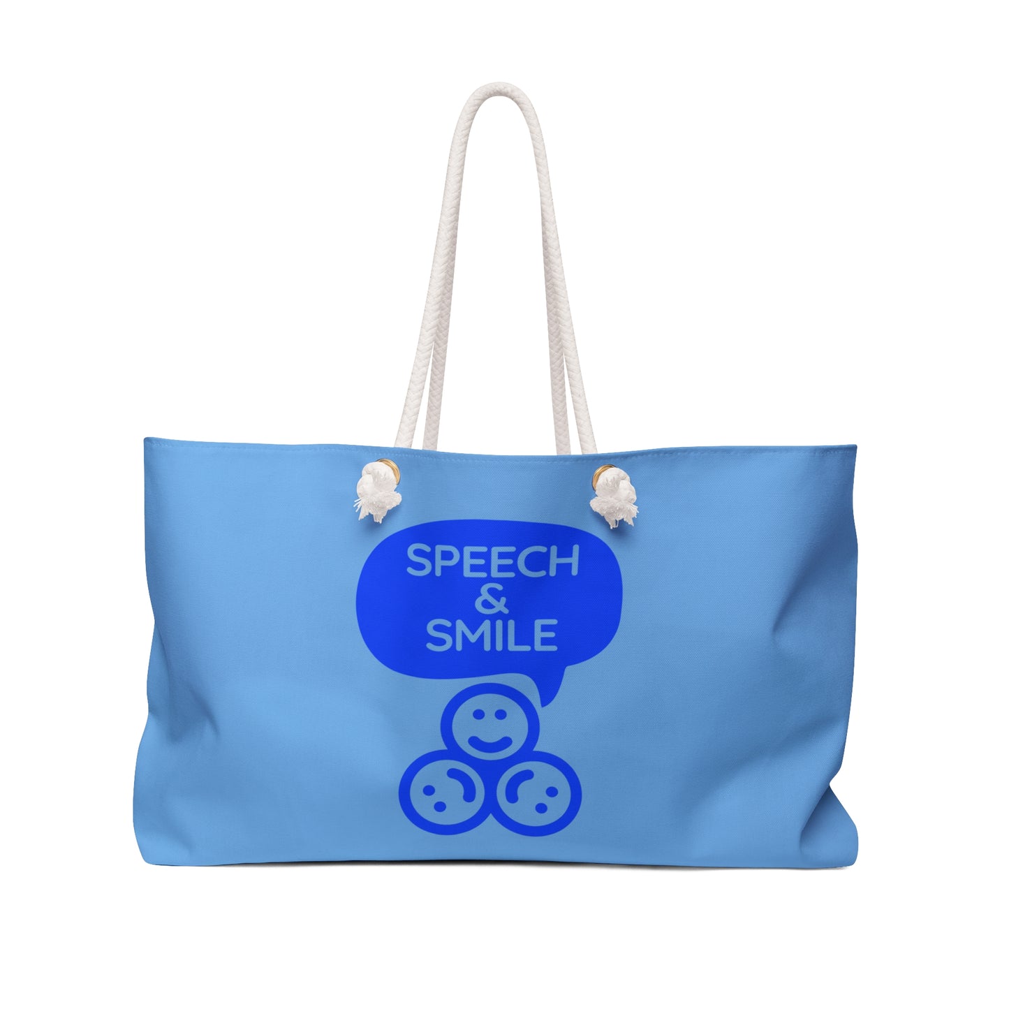 Tote Bag for therapist SLP gift Speech Therapy tote for toys and more Speech and Smile Bag