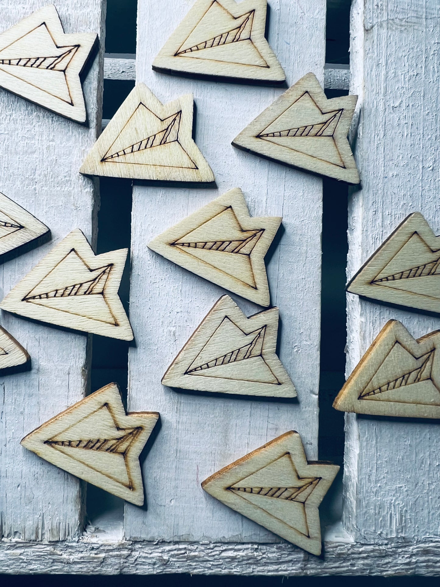 Wood Cut Mini Paper Airplane Object Miniature Plane Trinkets Speech Therapy Mini Objects Letter J Jet Mini Object Wood Cut Outs