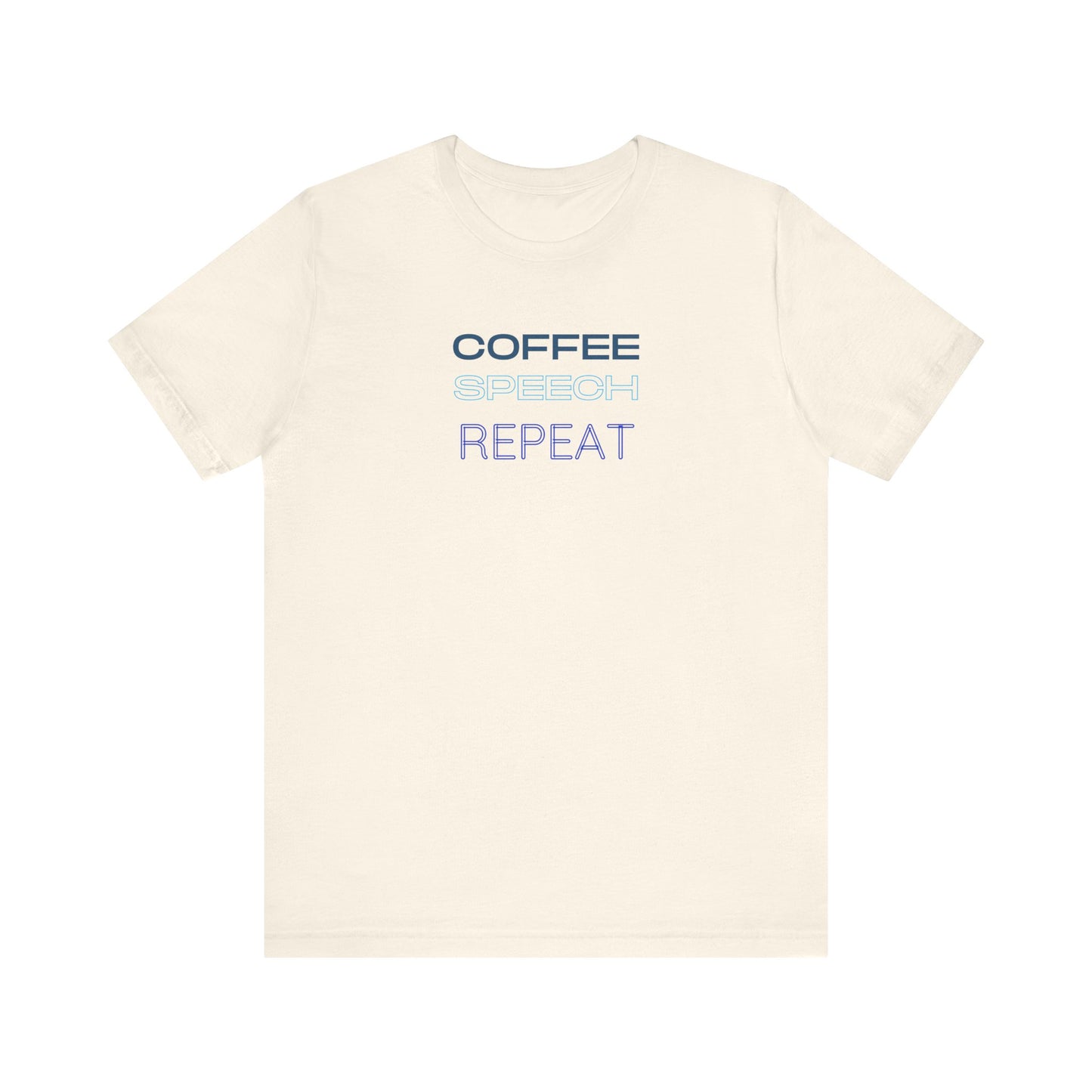 Speech Therapy T-Shirt - SLP Gift - Coffee Speech Repeat