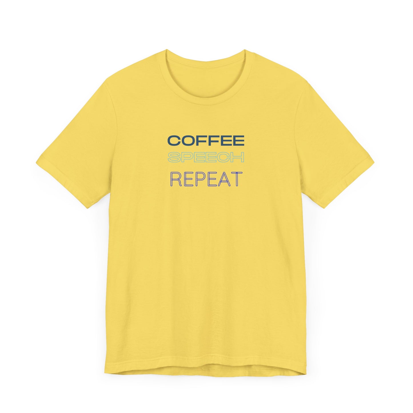 Speech Therapy T-Shirt - SLP Gift - Coffee Speech Repeat