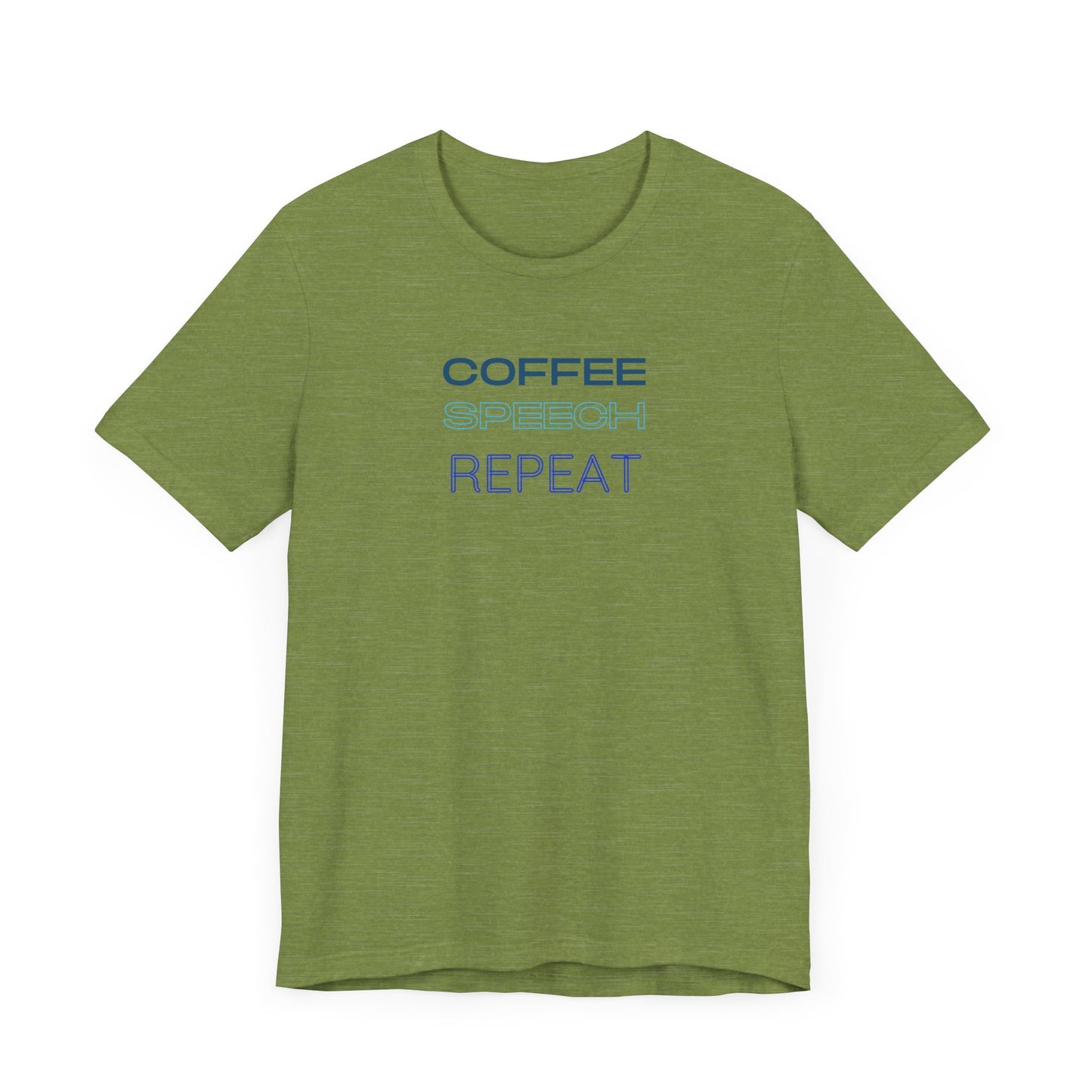 Speech Therapy T-Shirt - SLP Gift - Coffee Speech Repeat