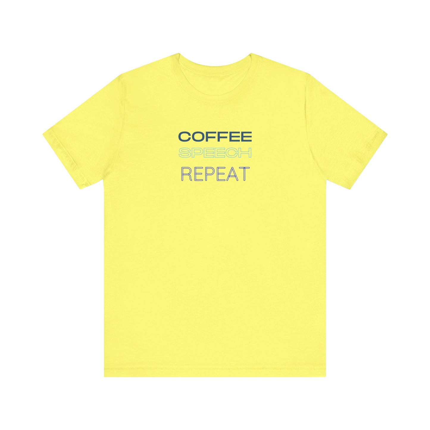 Speech Therapy T-Shirt - SLP Gift - Coffee Speech Repeat