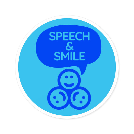 Speech & Smile Door Sticker Speech Therapy Room