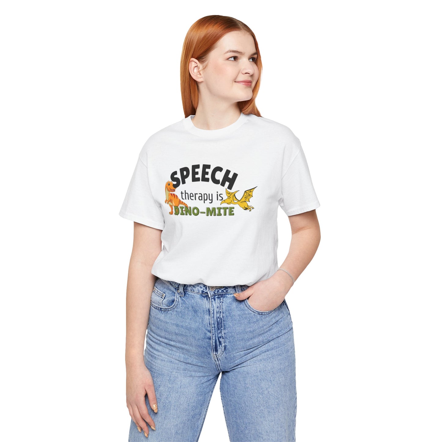 SLP T Shirt Seech Therapy is DINO MITE shirt SLP meme Gift for Speech therapist