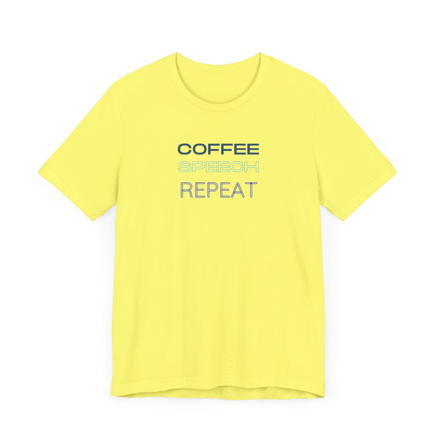 Speech Therapy T-Shirt - SLP Gift - Coffee Speech Repeat