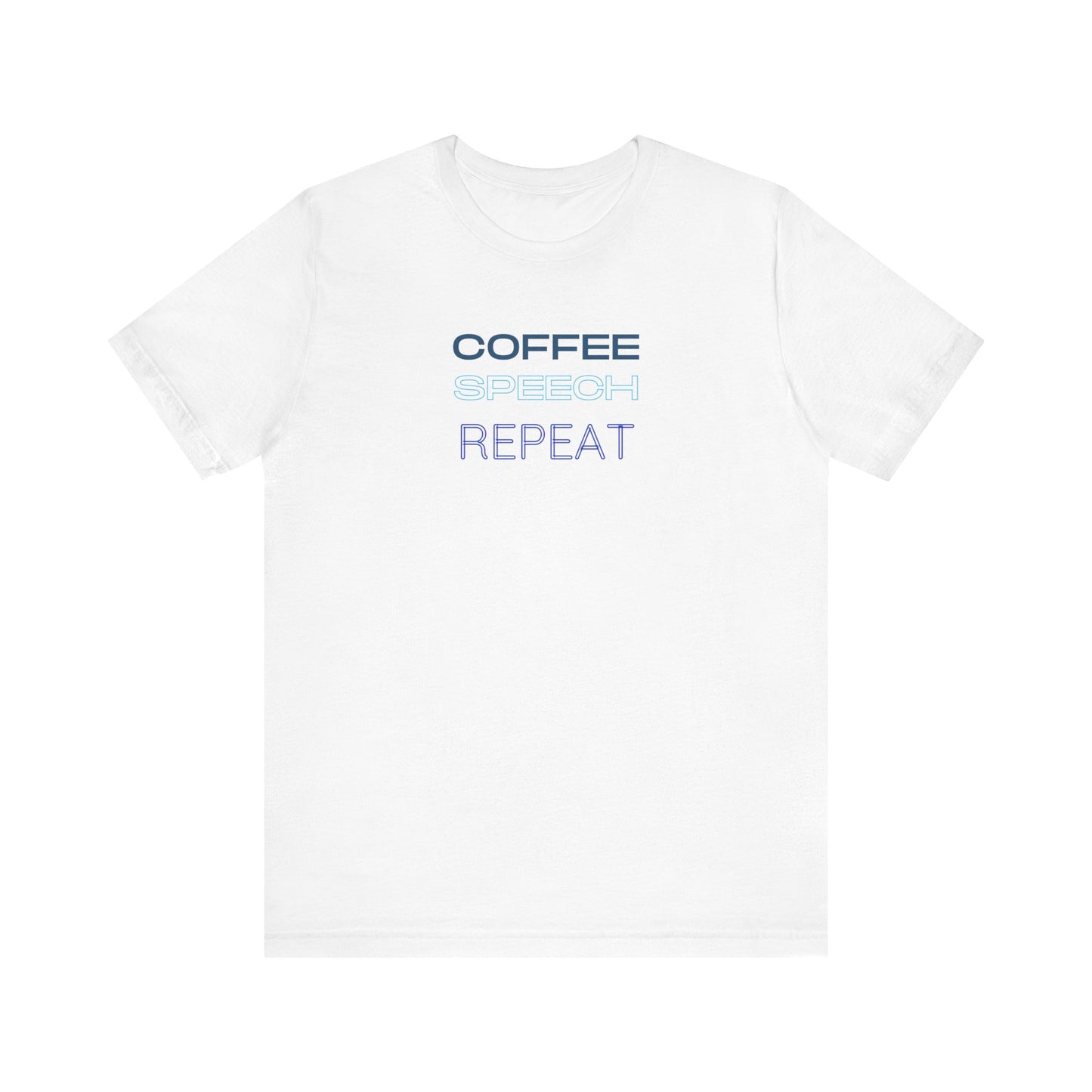 Speech Therapy T-Shirt - SLP Gift - Coffee Speech Repeat