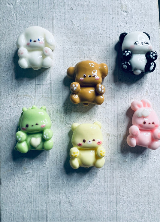 MICRO Miniature Animal Objects - Bag of 6 animals - I Spy Objects - Mini Objects Speech Therapy - Animal Trinkets - I Spy Trinkets