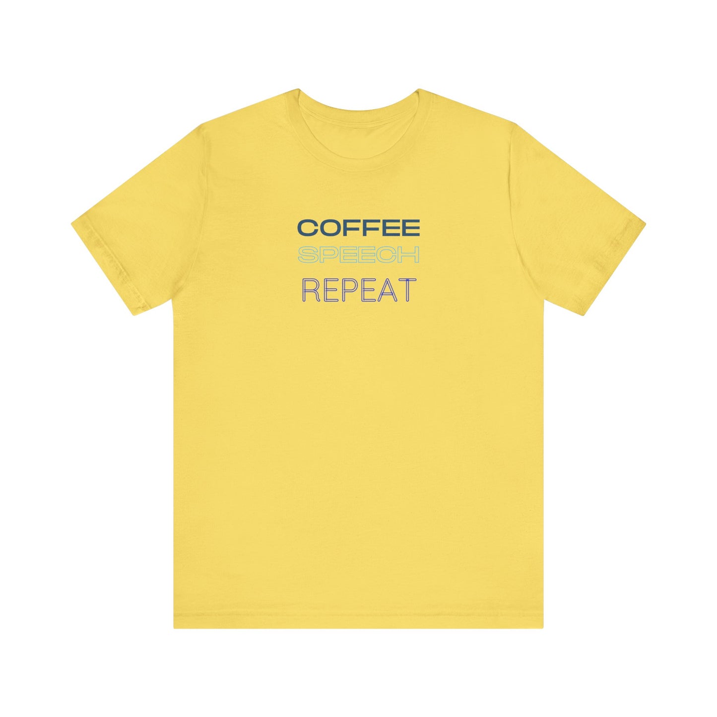 Speech Therapy T-Shirt - SLP Gift - Coffee Speech Repeat