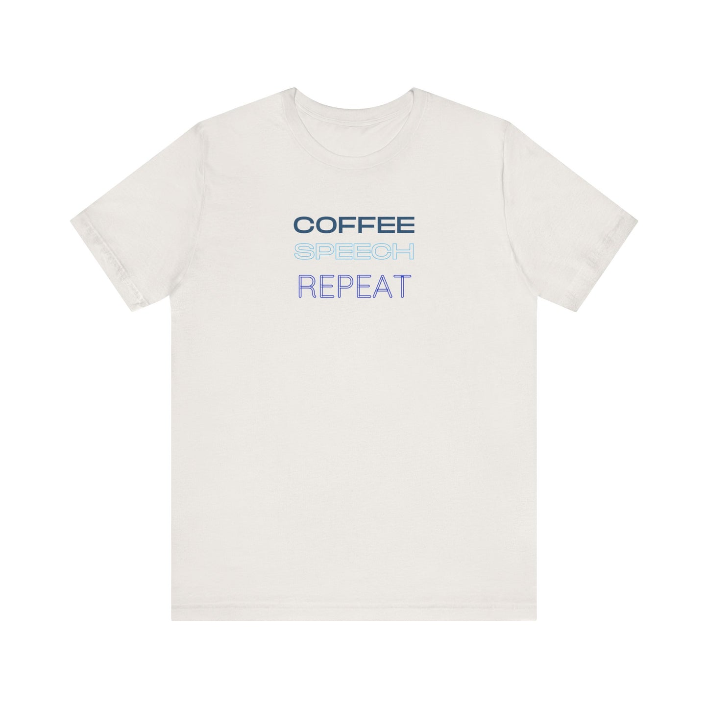 Speech Therapy T-Shirt - SLP Gift - Coffee Speech Repeat