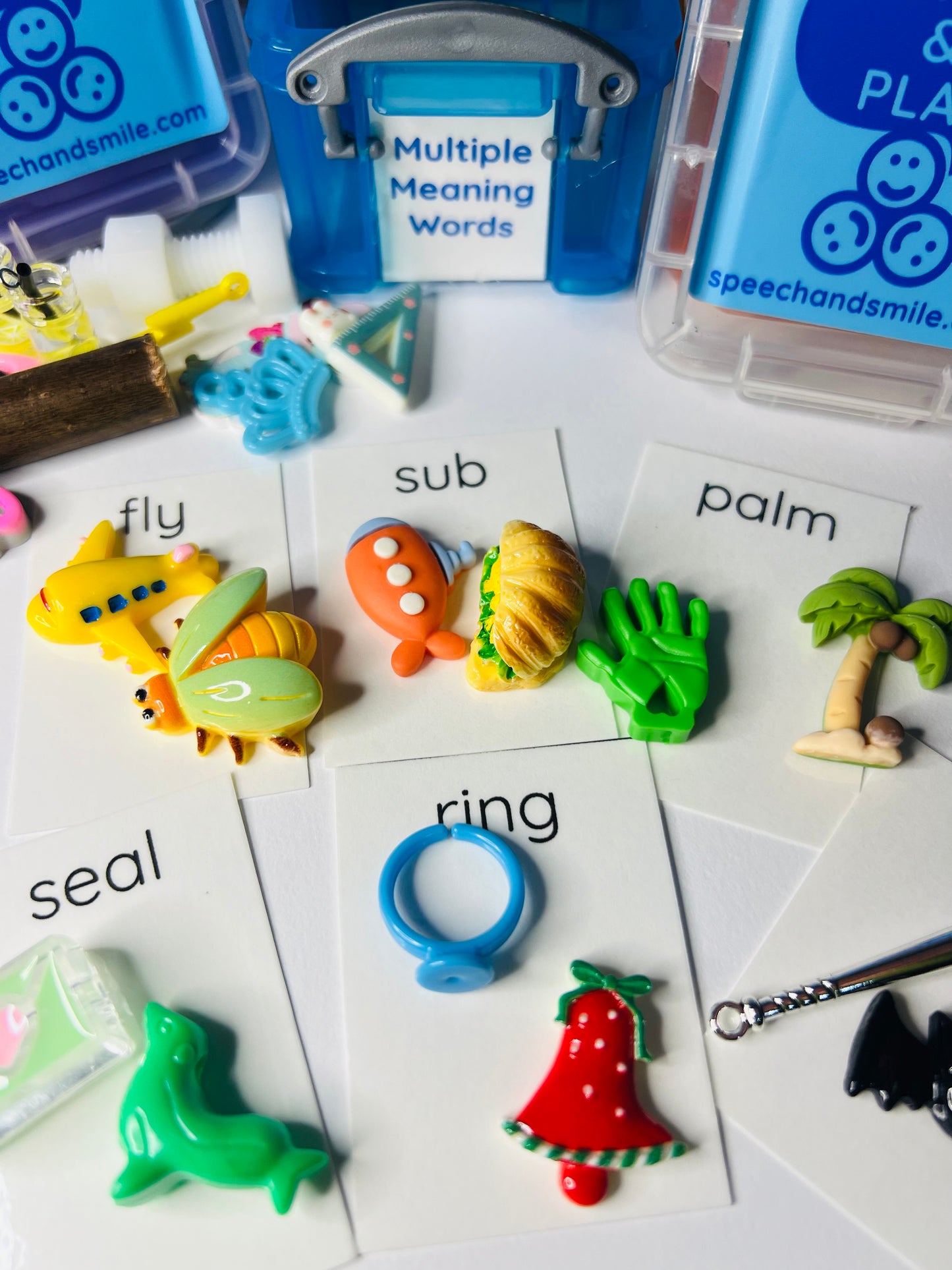 Multiple Meaning Word Mini Objects for Speech Therapy Semantics Activity Language Task Box