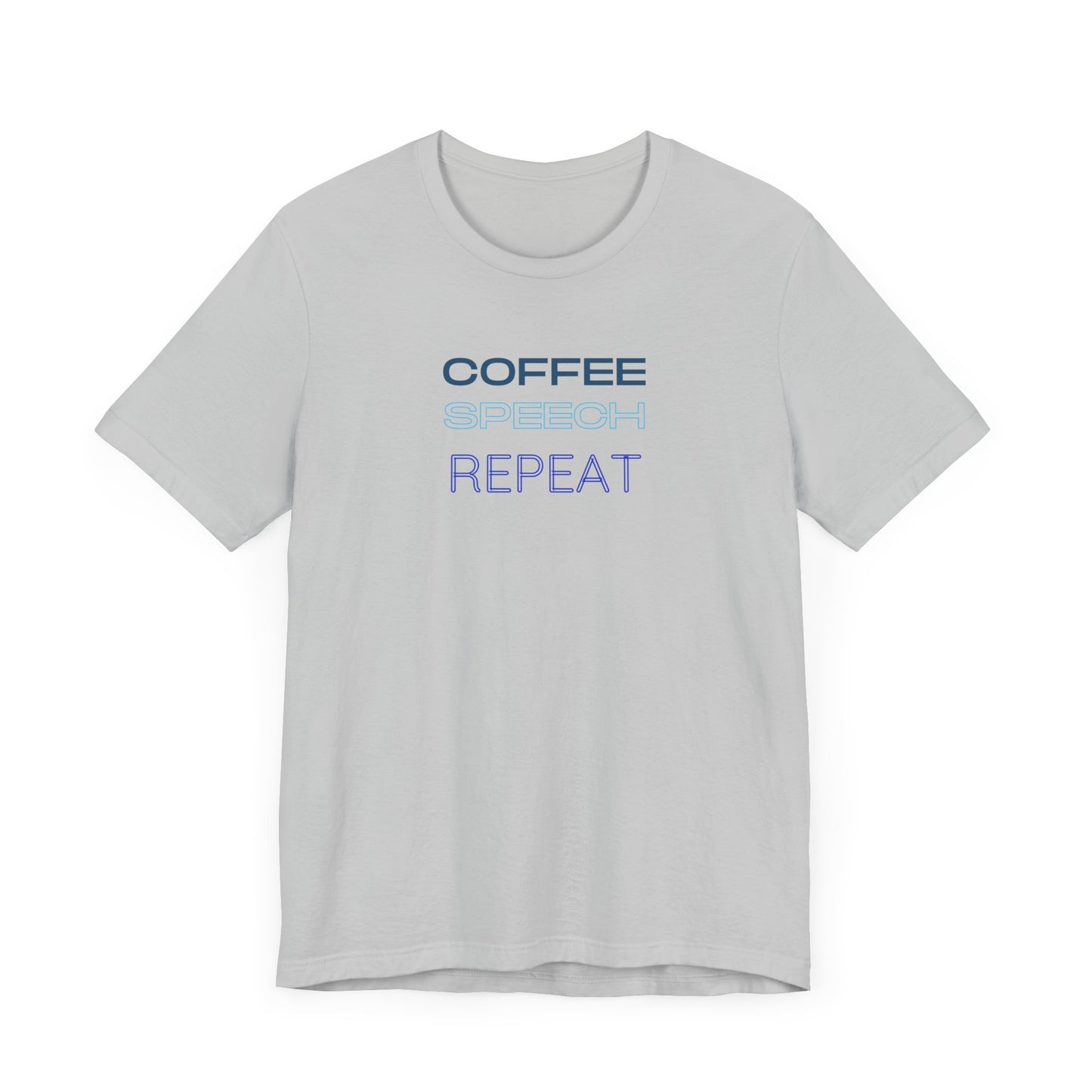 Speech Therapy T-Shirt - SLP Gift - Coffee Speech Repeat