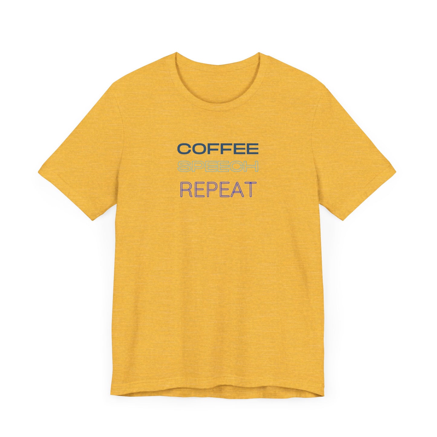 Speech Therapy T-Shirt - SLP Gift - Coffee Speech Repeat