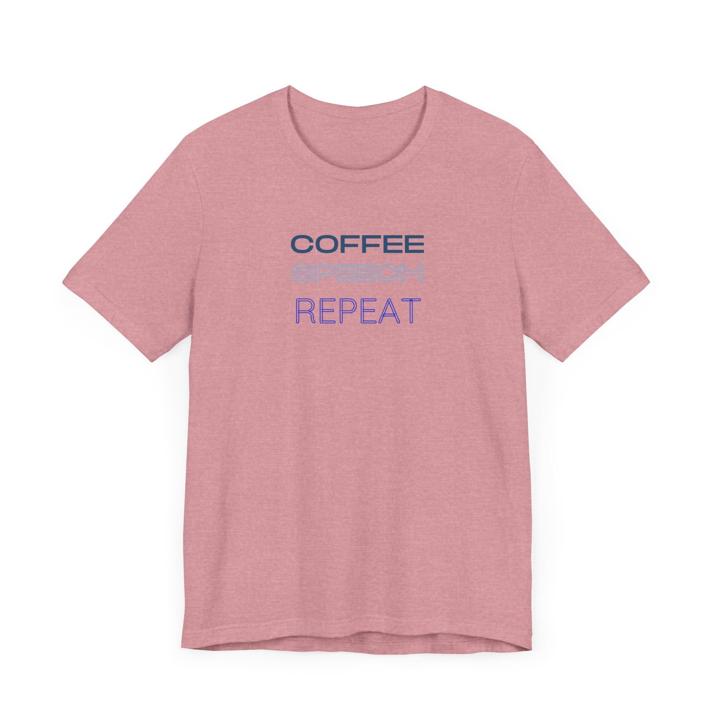 Speech Therapy T-Shirt - SLP Gift - Coffee Speech Repeat