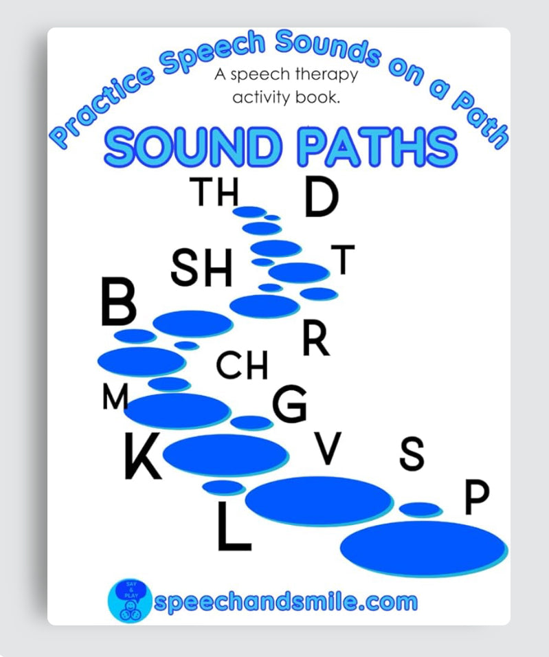 Speech Therapy Activity Book I Spy Paths Speech Sounds Say and Spy All Word Positions Pair with Mini Objects Speech Therapy