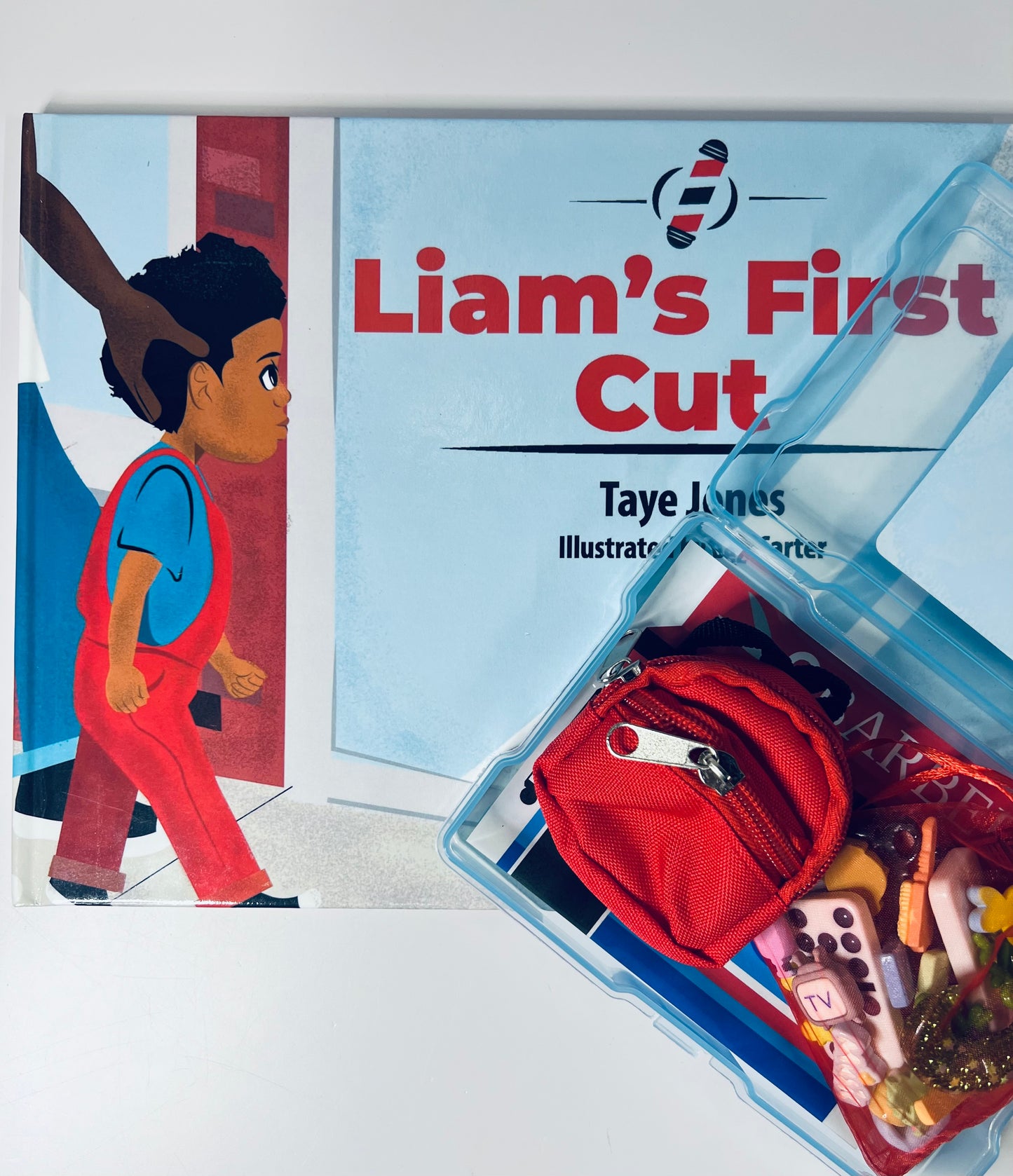 Story Kit for Liam’s First Cut Mini Objects for Speech Therapy First Haircut Book for Speech Therapy Story Props