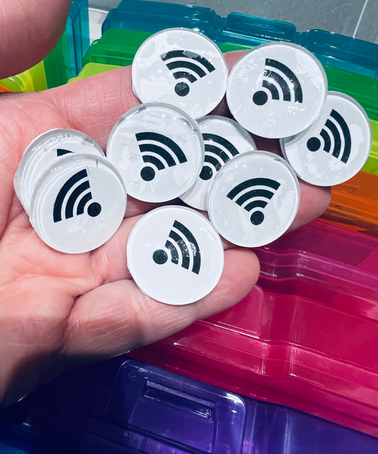 Mini WIFI symbol Trinket Alphabet W objects for Speech Therapy W is for WiFi Functional Word Mini Objects