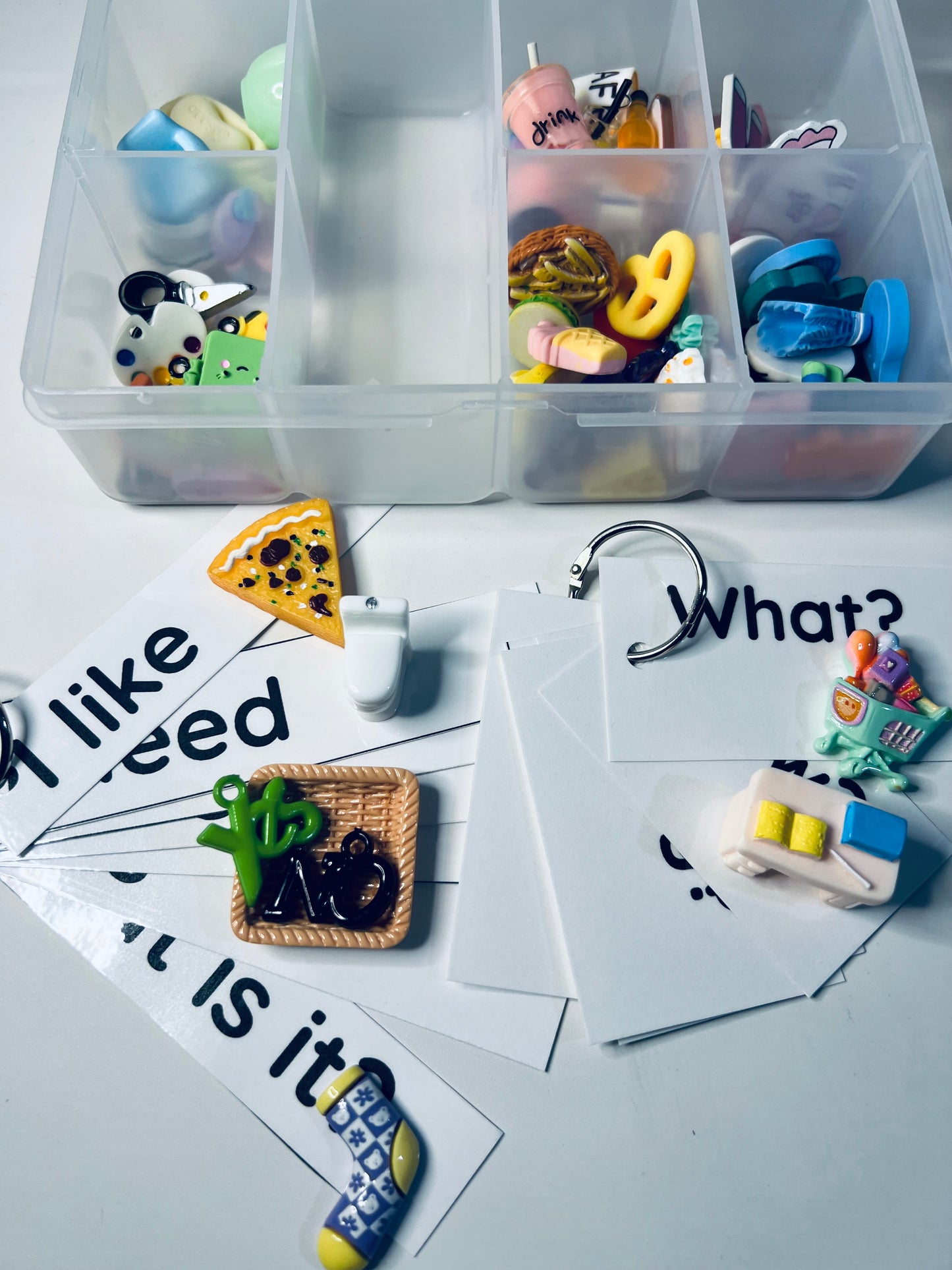 Functional Daily Skill Objects for Speech Therapy Mini Objects Visual Schedule Objects Trinkets for Communication Kit Aphasia