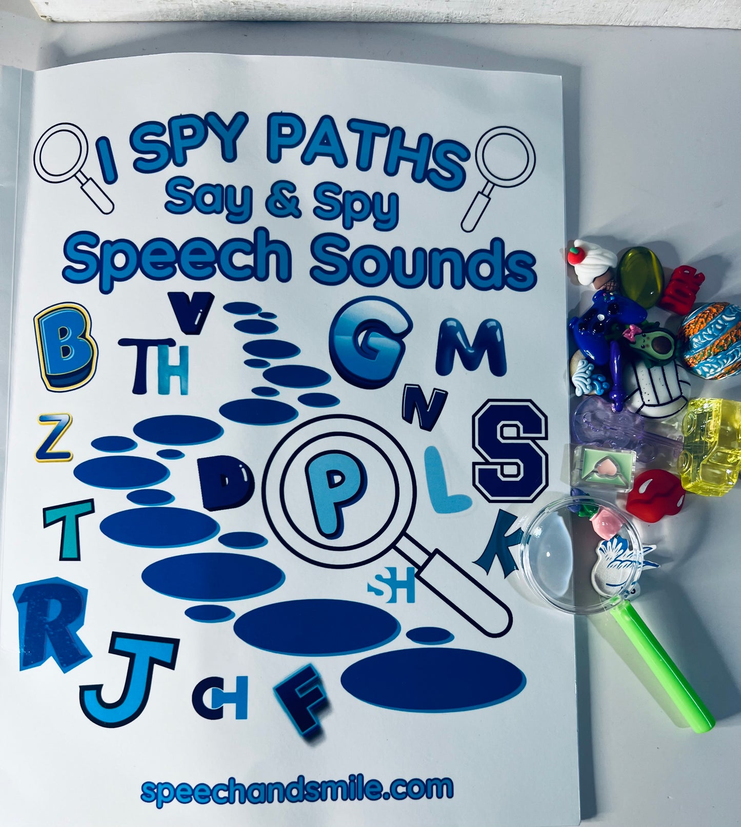 Speech Therapy Activity Book I Spy Paths Speech Sounds Say and Spy All Word Positions Pair with Mini Objects Speech Therapy