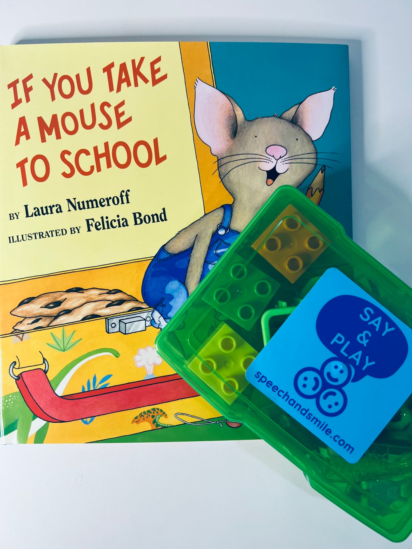 Say and Play Story Kit If You Take a Mouse to School Mini Objects Back to School Activity Speech Therapy Themed Therapy Trinkets