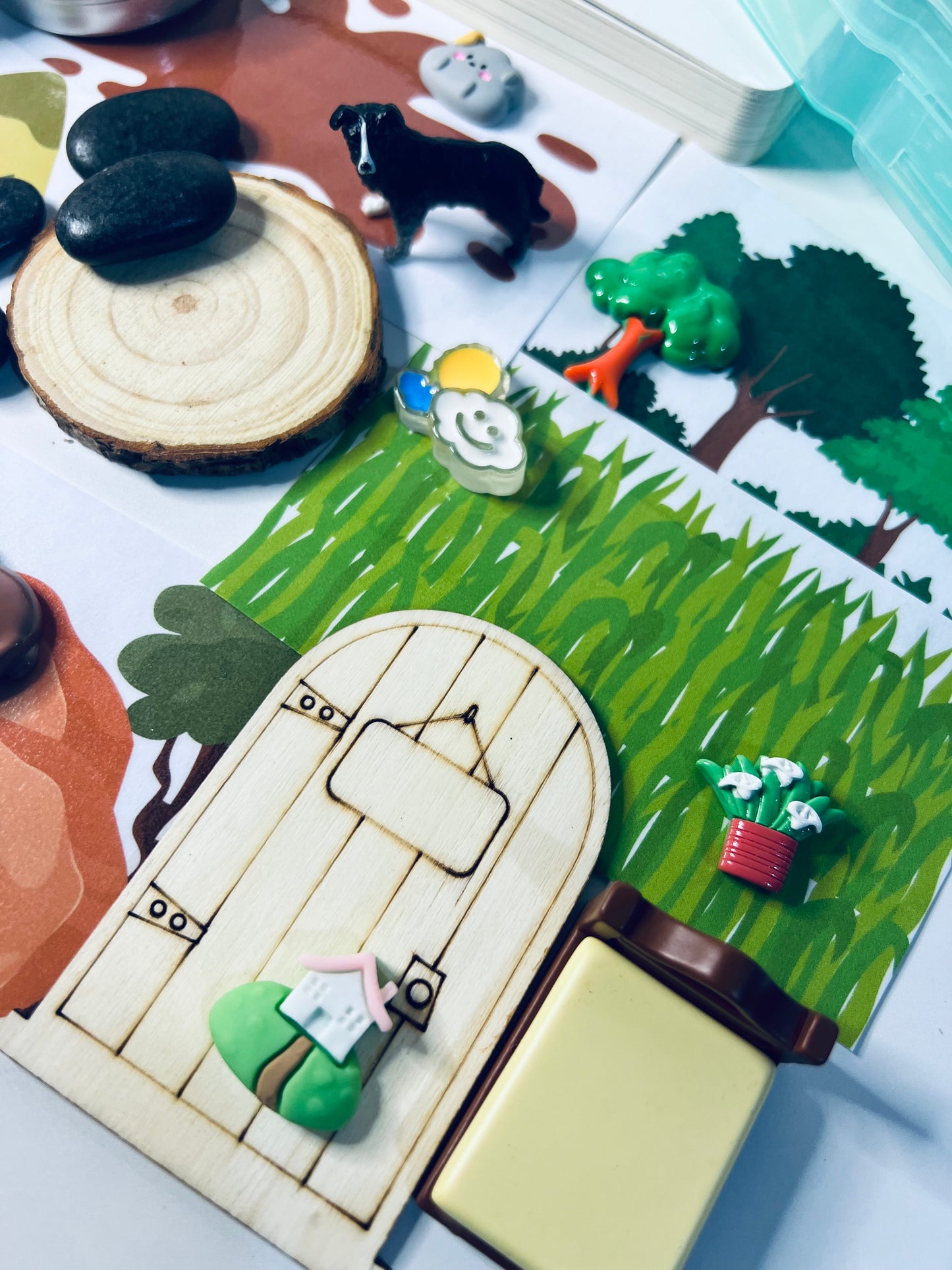 Say and Play We are Going on a Bear Hunt Story Kit with Mini Objects Speech Therapy Interactive Story Trinkets Story Retell Preschool Book