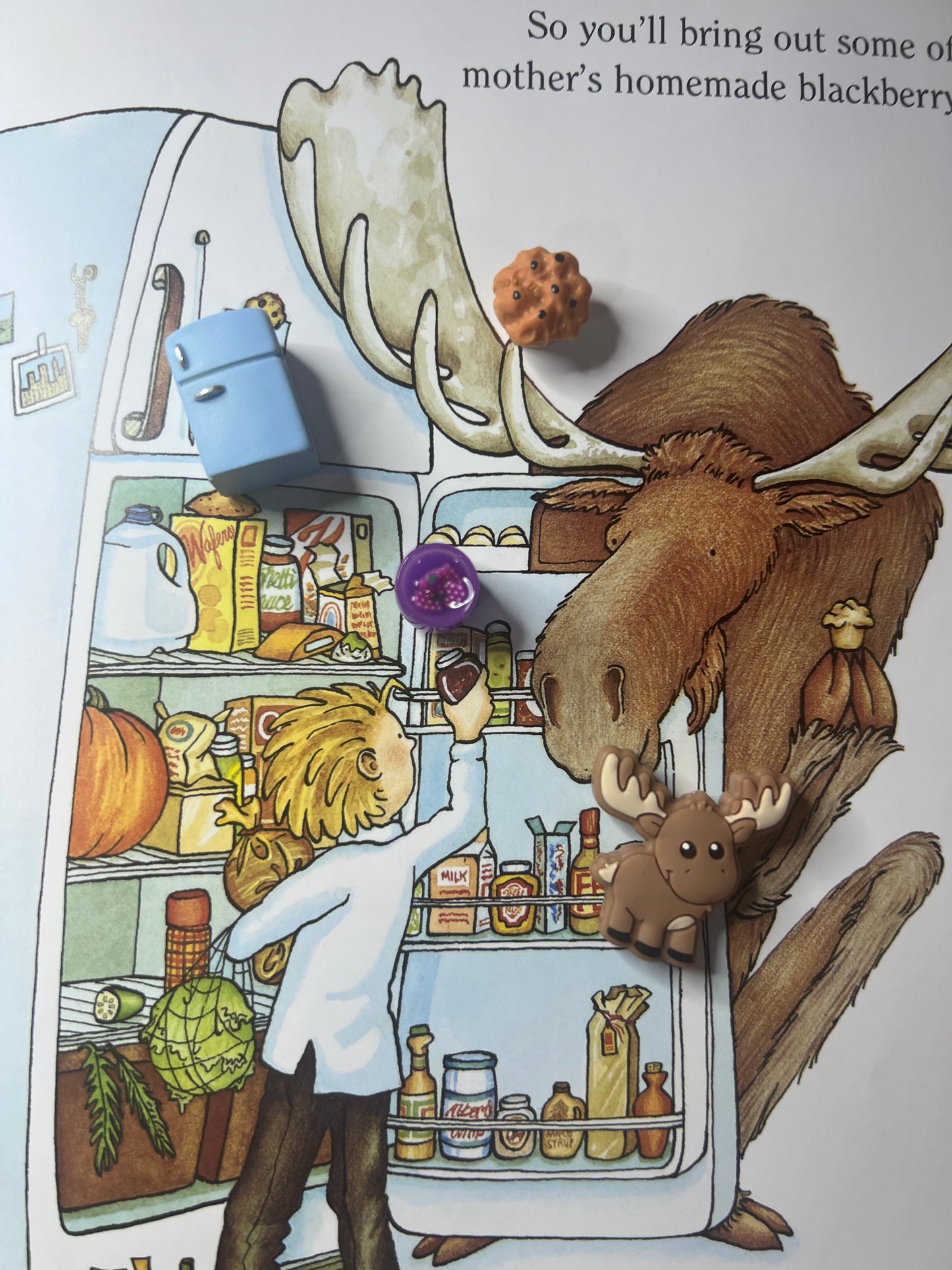 If You Give a Moose a Muffin Book Story Kit Mini Objects Speech Therapy Say and Play Book Activities