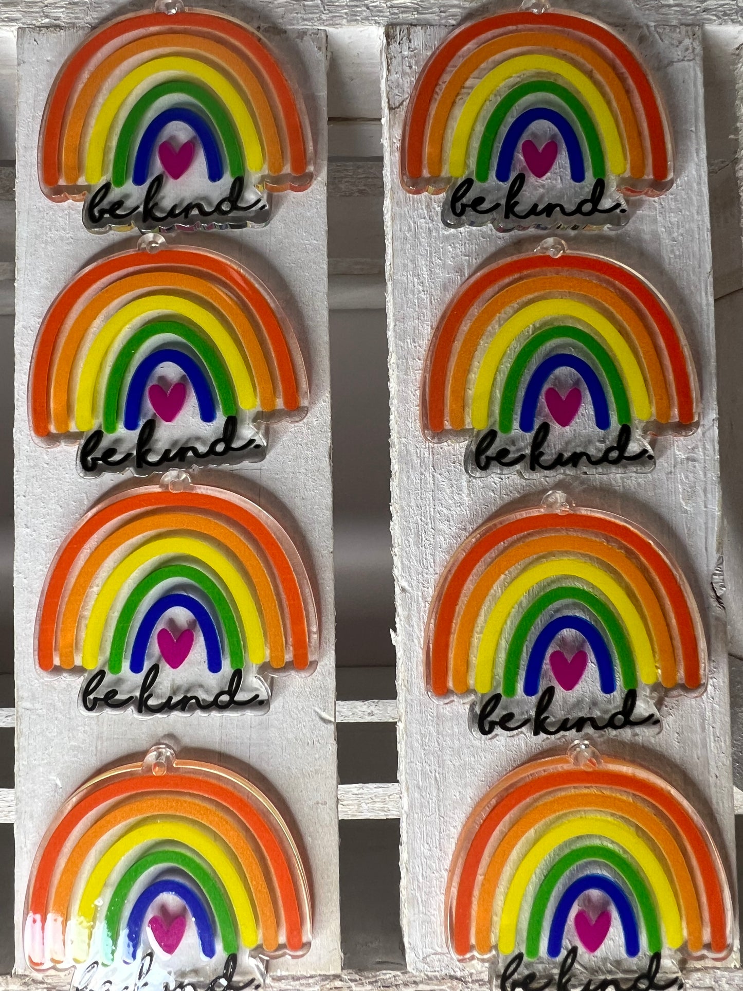 Be Kind Rainbow Trinket - Minis for Speech Therapy - Be Kind Theme Trinkets - Rainbow  Cabochon