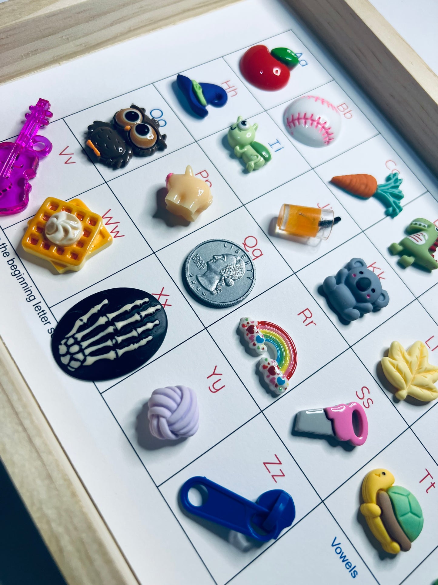 Alphabet Tray Set Montessori Objects Alphabet Trinkets Letter Sound Matching Beginning Sounds Mini Objects Speech Therapy