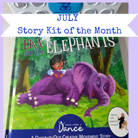 July Story Crate of Month JULY PREORDER Creative Movement and Sensory Story Objects Book Companions Speech Activities and More Speech and Smile