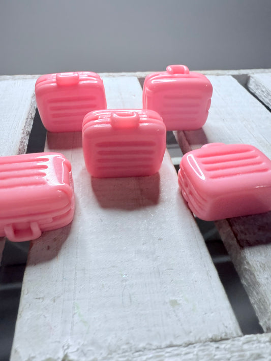 Miniature Suitcase Pink Luggage Trinket Minis for Speech Therapy Themed Mini Objects Travel Trinkets Doodads