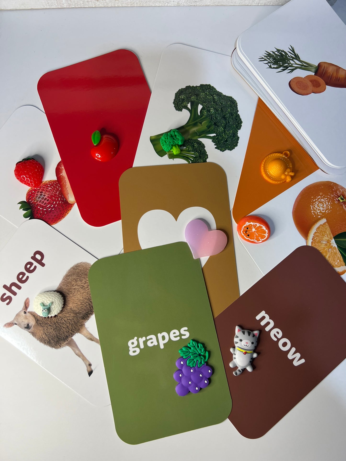 Montessori drop box learn and drop box with flash cards for concepts - basic words and more!