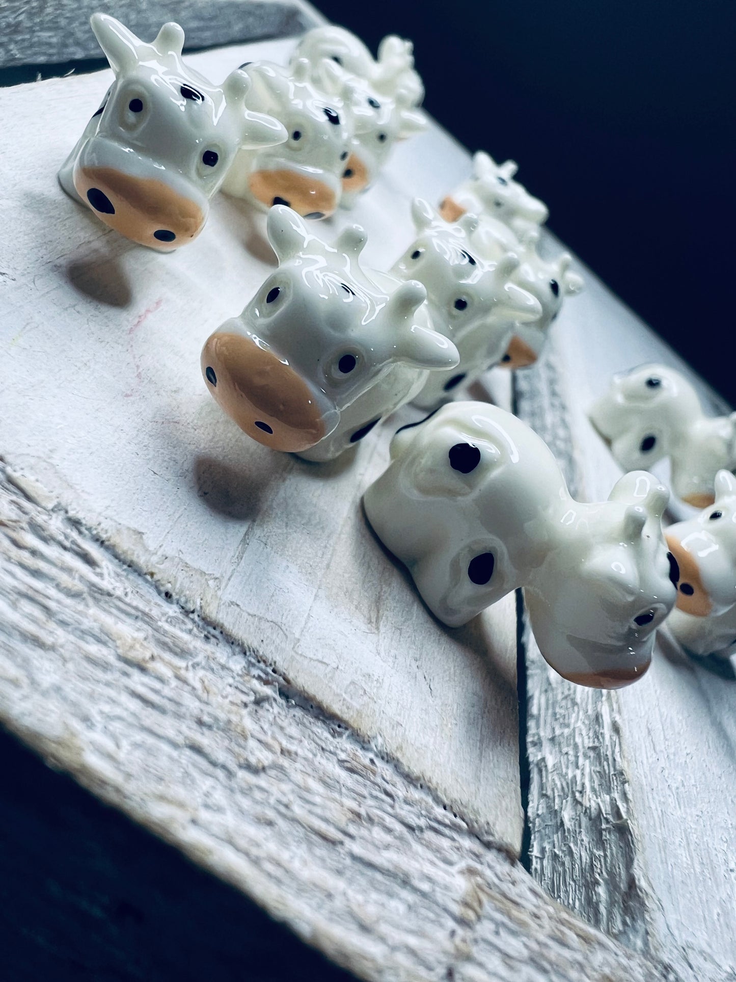 Miniature COW Objects Alphabet Trinkets FARM Minis Speech Therapy Objects Slime Charms Montessori Miniatures Dollhouse