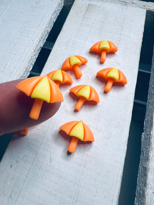 MICRO Miniature Beach Umbrella Object Mini Umbrella Beach Trinkets I Spy Objects - Mini Objects Speech Therapy - Summer Trinkets