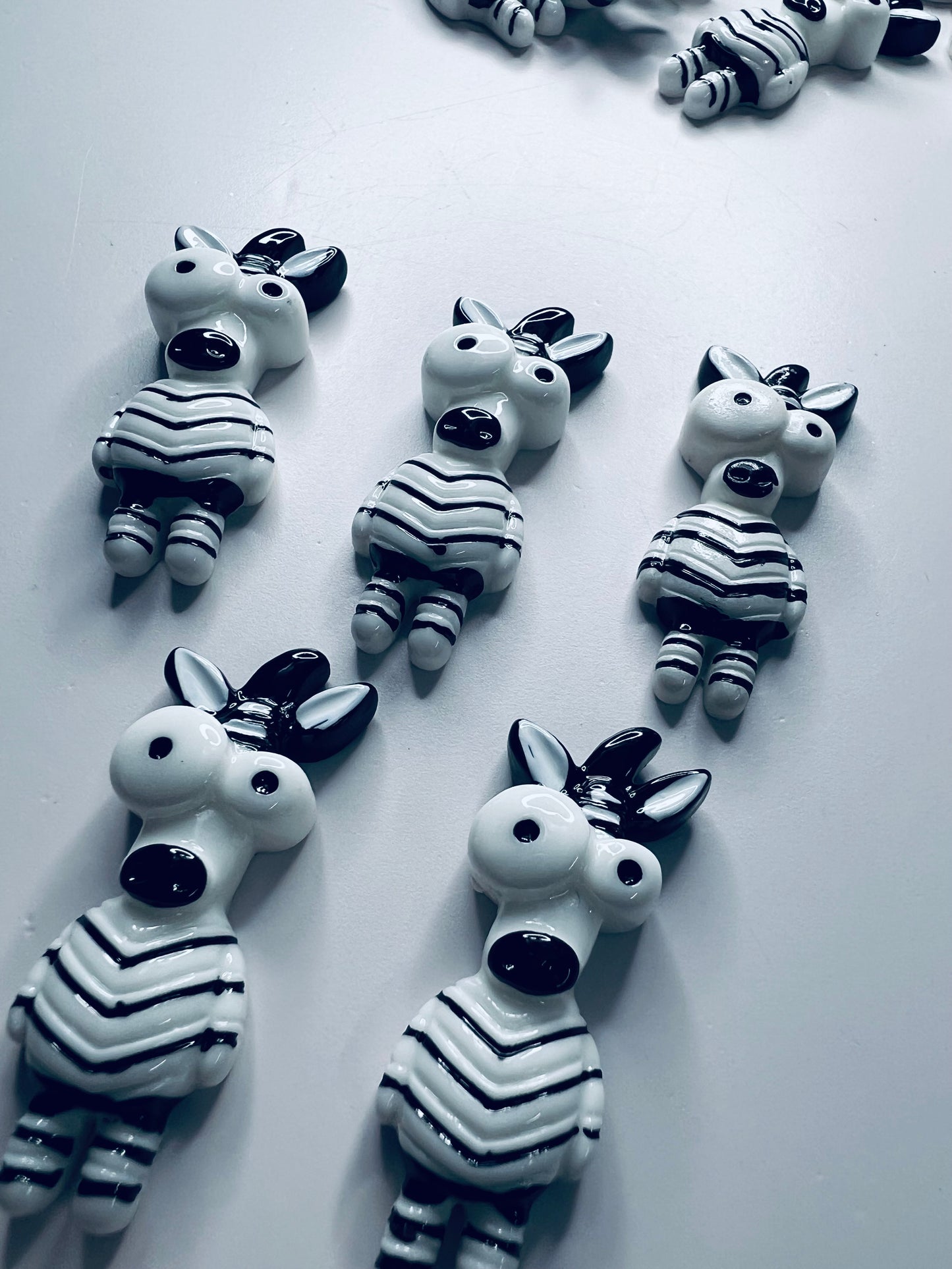 Miniature Zebra Object Mini Zebra Trinkets For Speech Therapy Mini Objects