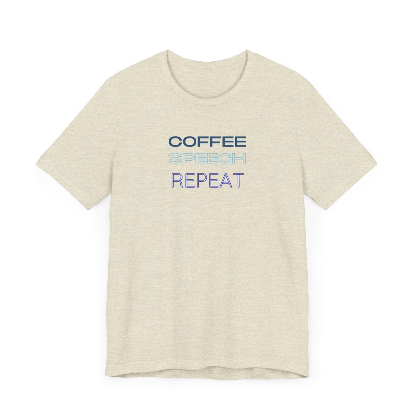 Speech Therapy T-Shirt - SLP Gift - Coffee Speech Repeat