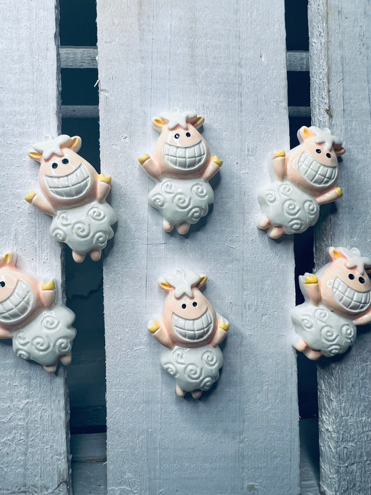 Bibelots miniatures de moutons FERME Mini objets pour l’orthophonie Moutons souriants Objets Montessori miniatures - Doodads