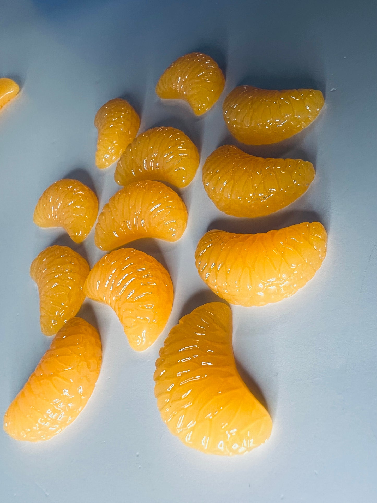 Miniature Orange Trinkets  Fruit Mini Objects Speech Montessori Language Objects Dollhouse Miniature Food Imitation Orange Slice