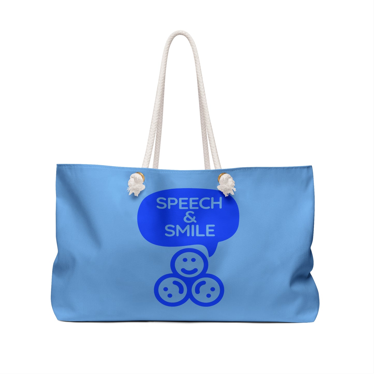 Tote Bag for therapist SLP gift Speech Therapy tote for toys and more Speech and Smile Bag