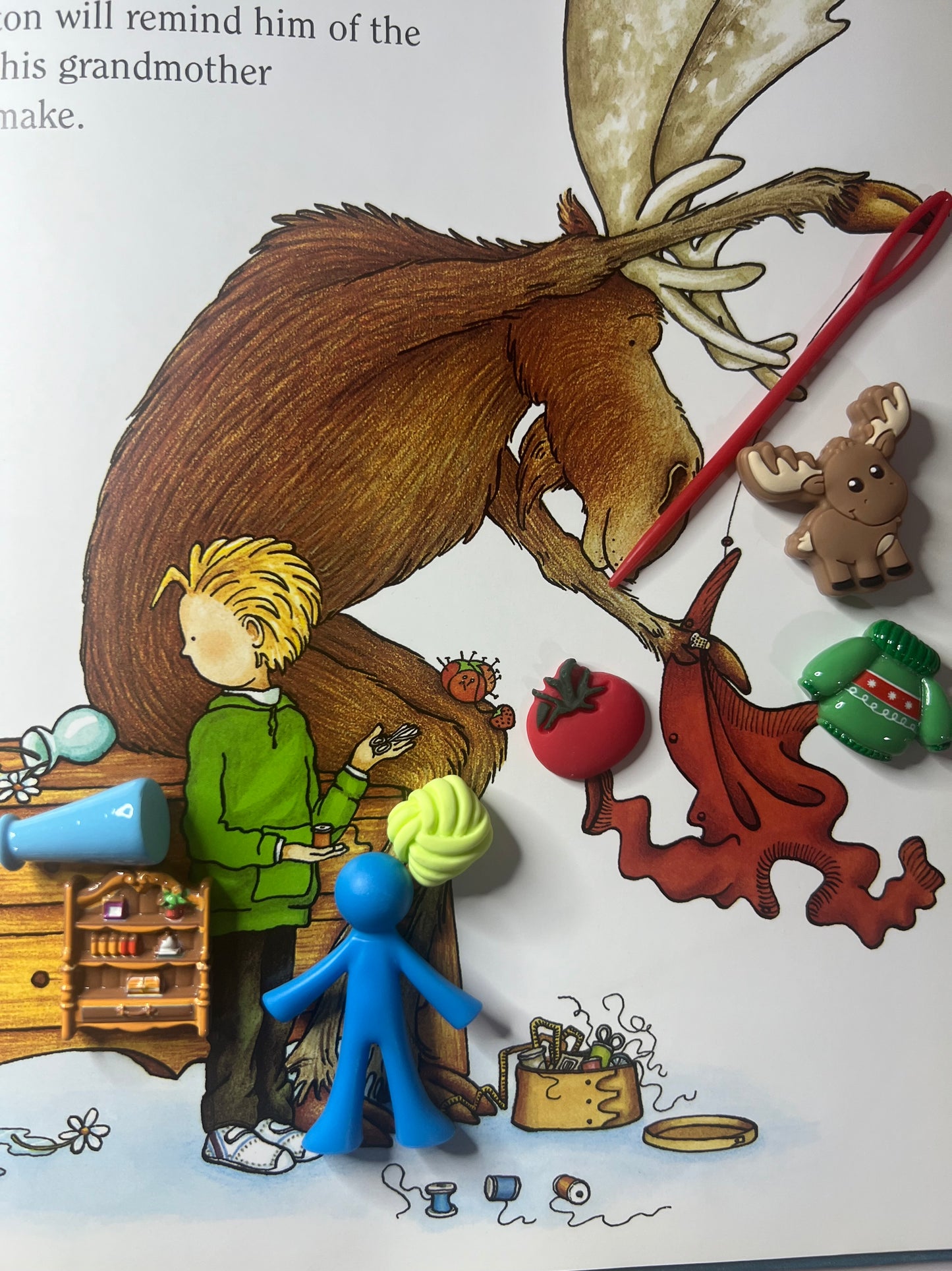 If You Give a Moose a Muffin Book Story Kit Mini Objects Speech Therapy Say and Play Book Activities