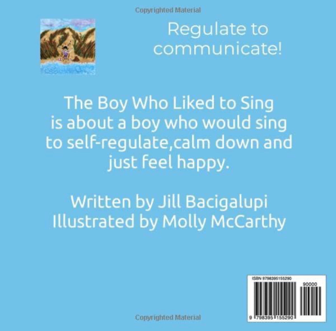 Livre pour enfants sur l'autorégulation du chant, le garçon qui aimait chanter, livre sur l'autorégulation et le chant, livre d'orthophonie