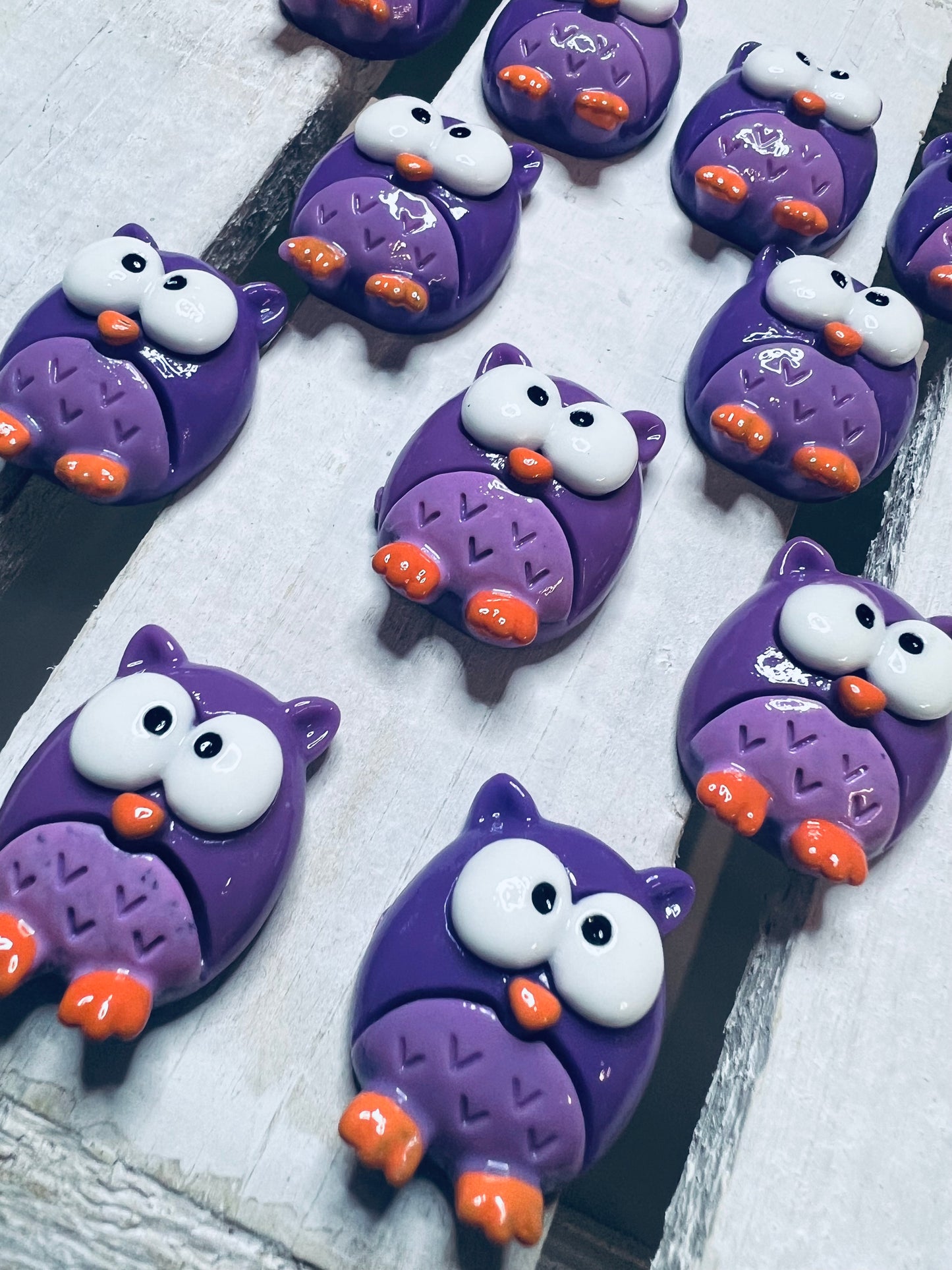 Miniature OWL Trinket Alphabet Objects Letter O Mini Objects for Speech Therapy Woodland Trinkets Resin Owl Cabochon