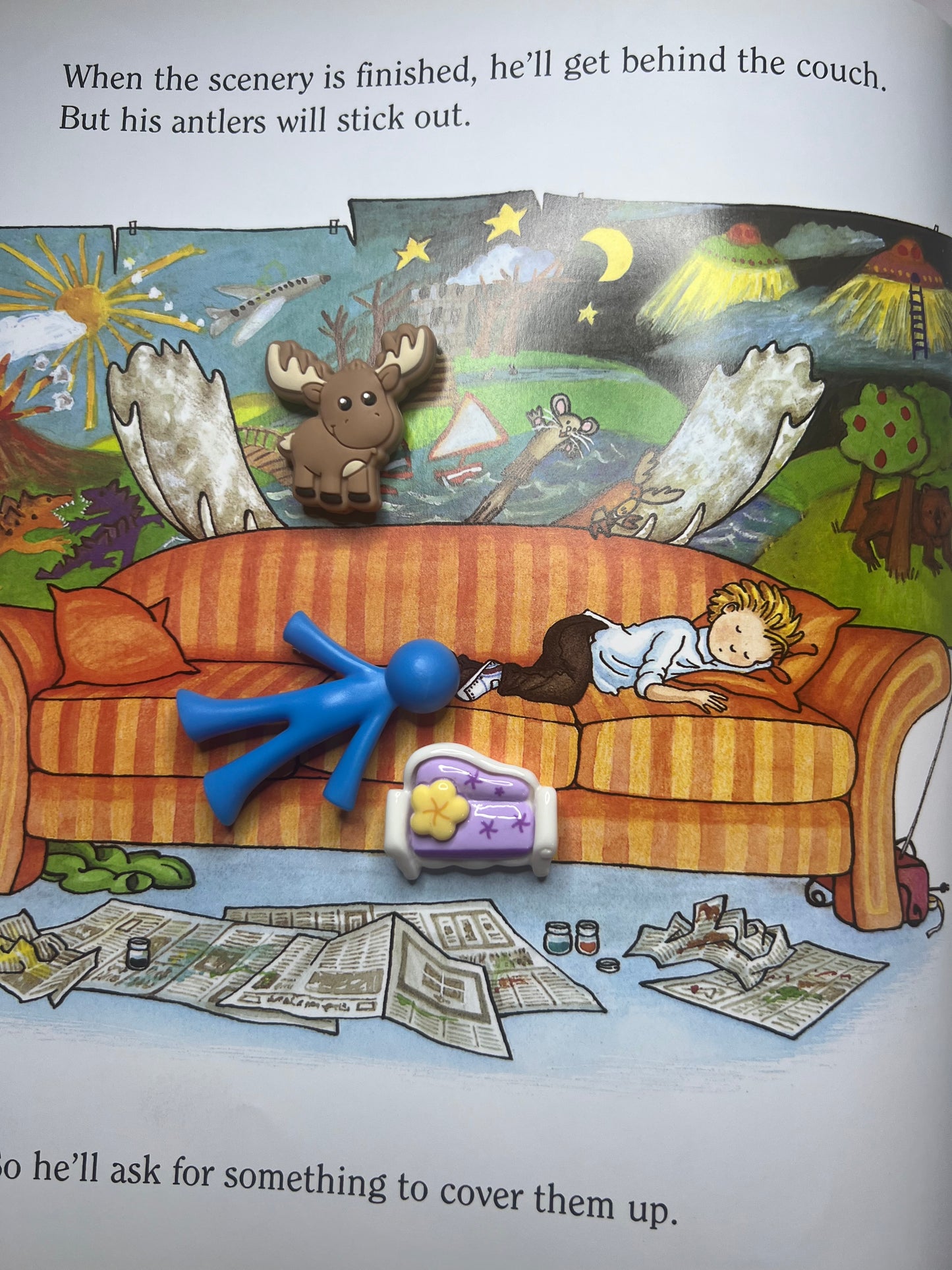 If You Give a Moose a Muffin Book Story Kit Mini Objects Speech Therapy Say and Play Book Activities