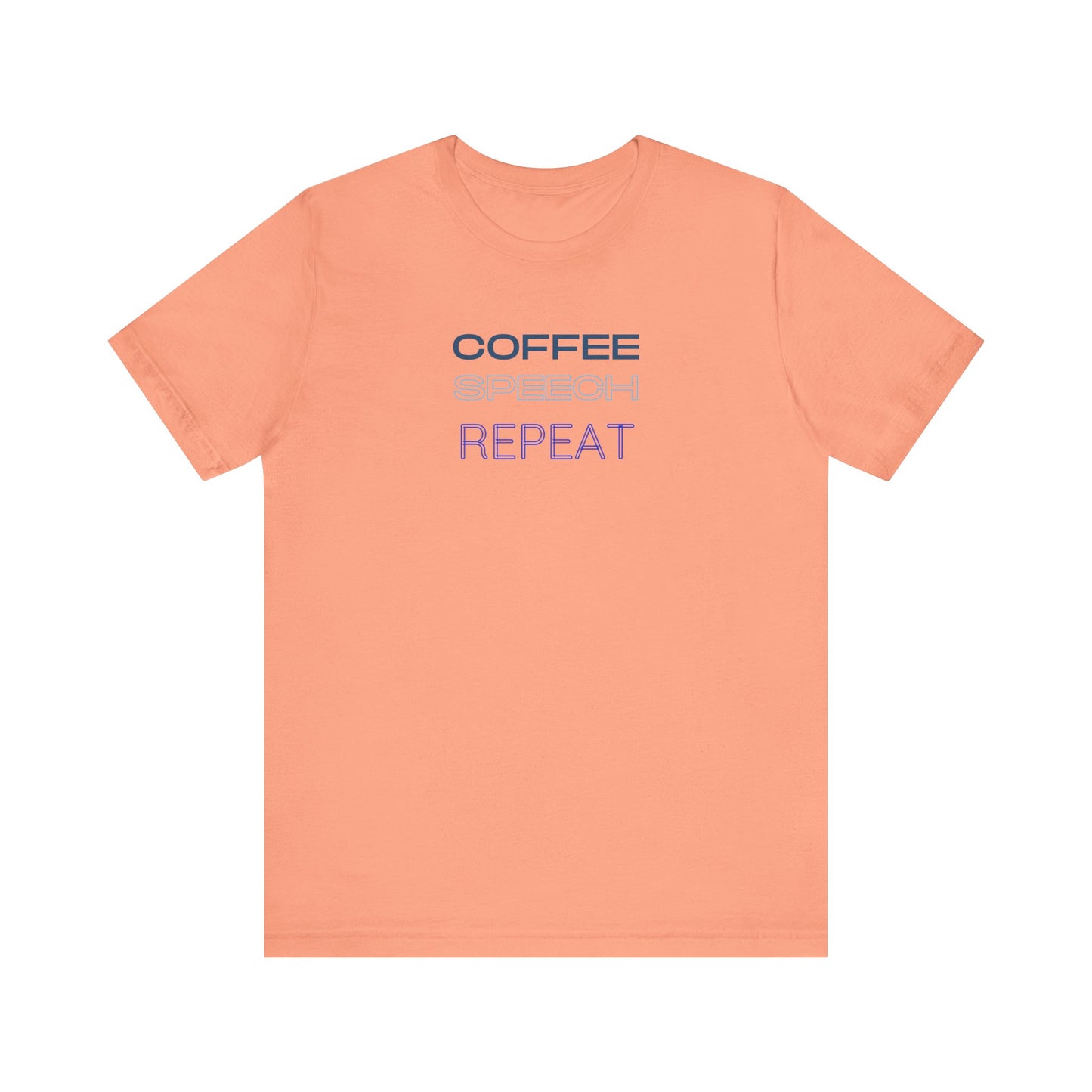 Speech Therapy T-Shirt - SLP Gift - Coffee Speech Repeat