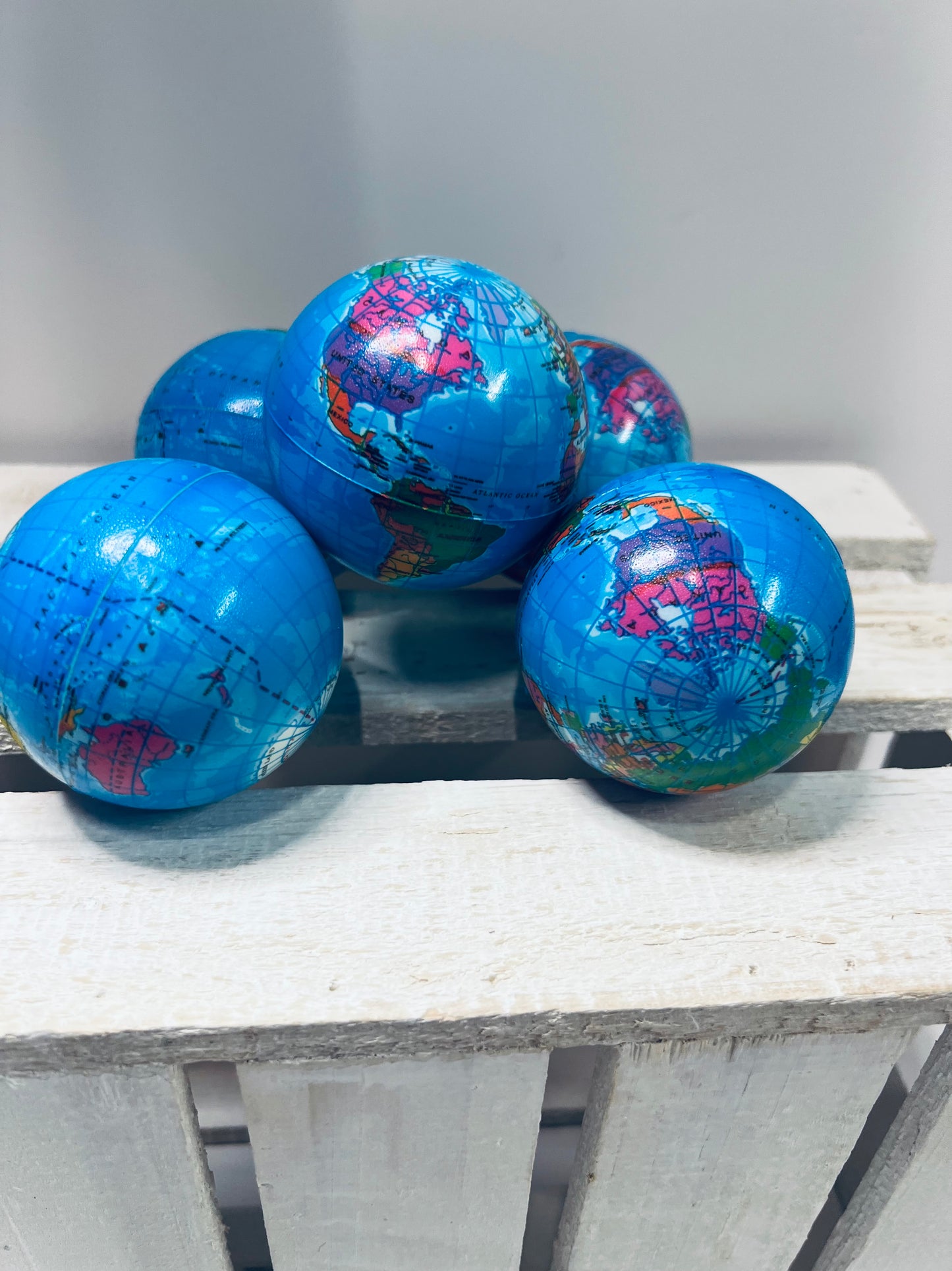 Mini bola de tierra Fidget Squish Earth Ball escritorio estrés bola tranquila Fidget